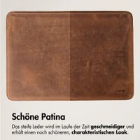 Accezz Leder Laptop Hülle 13 Zoll - Laptop Sleeve - Cognac