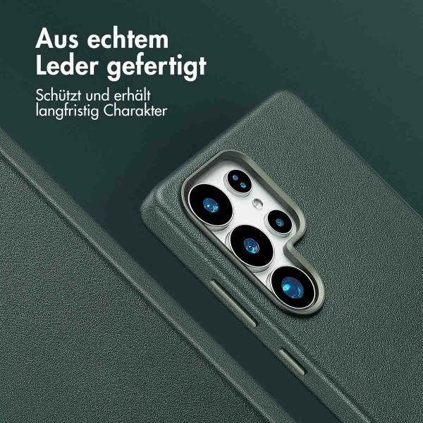 Accezz MagSafe Leather Backcover Samsung Galaxy S25 Ultra - Cedar Green