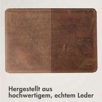Accezz Leder Laptop Hülle 13 Zoll - Laptop Sleeve - Cognac