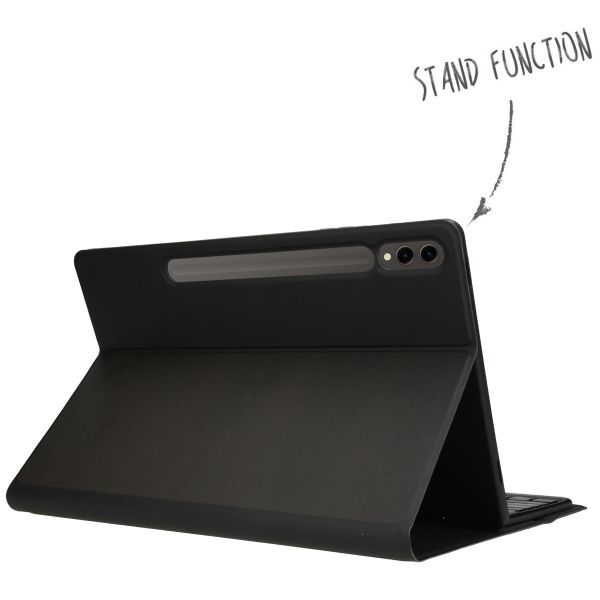 Accezz Bluetooth Keyboard Klapphülle Samsung Galaxy Tab S9 Plus - QWERTY / NL - Schwarz