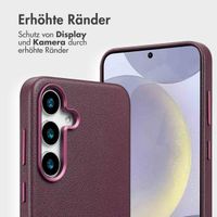 Accezz 2-in-1 Klapphülle aus Leder mit MagSafe Samsung Galaxy S25 Plus - Heath Purple