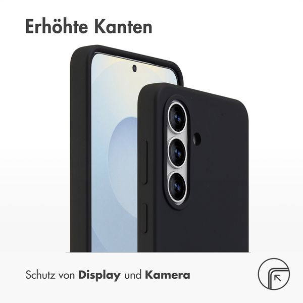 Accezz Liquid Silikoncase mit MagSafe Samsung Galaxy S26 - Schwarz