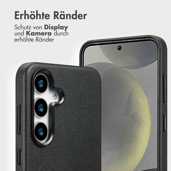Accezz 2-in-1 Klapphülle aus Leder mit MagSafe Samsung Galaxy S25 - Onyx Black
