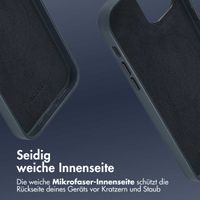 Accezz MagSafe Leather Backcover Apple iPhone 12 (Pro) - Nightfall Blue