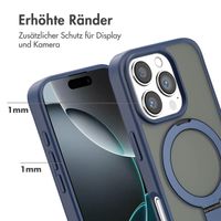 Accezz Ring Stand Backcover mit MagSafe Apple iPhone 16 Pro - Blau
