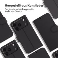 Accezz Wallet TPU Klapphülle Apple iPhone 18 Pro Max / 17 Pro Max - Schwarz