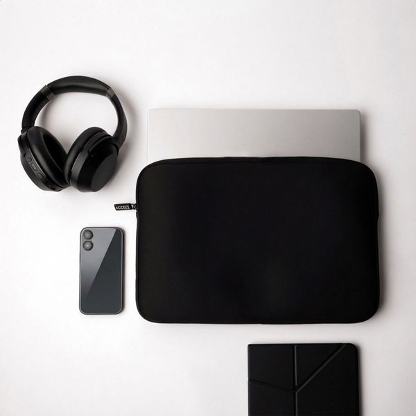 Accezz Laptop Hülle 17 Zoll - Laptop Sleeve - Schwarz