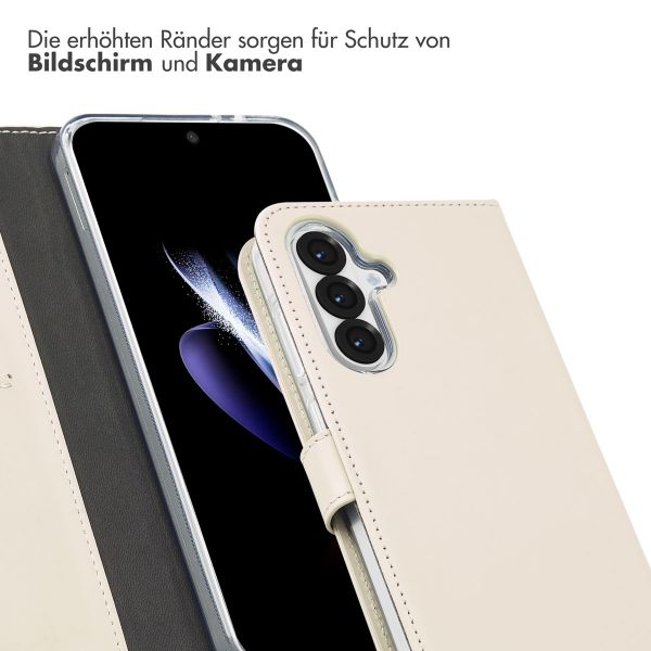 Selencia Echtleder Klapphülle Samsung Galaxy A36 / A56 - Greige