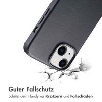 Accezz MagSafe Leather Backcover Apple iPhone 14 - Onyx Black