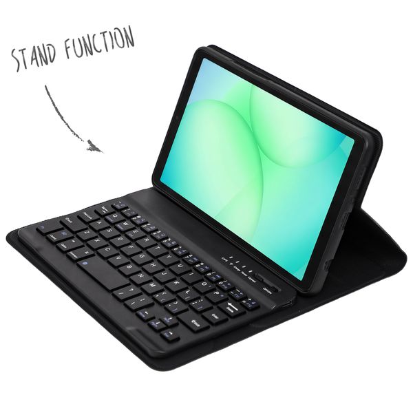 Accezz Bluetooth Keyboard Klapphülle Samsung Galaxy Tab A11 - QWERTY / NL - Schwarz