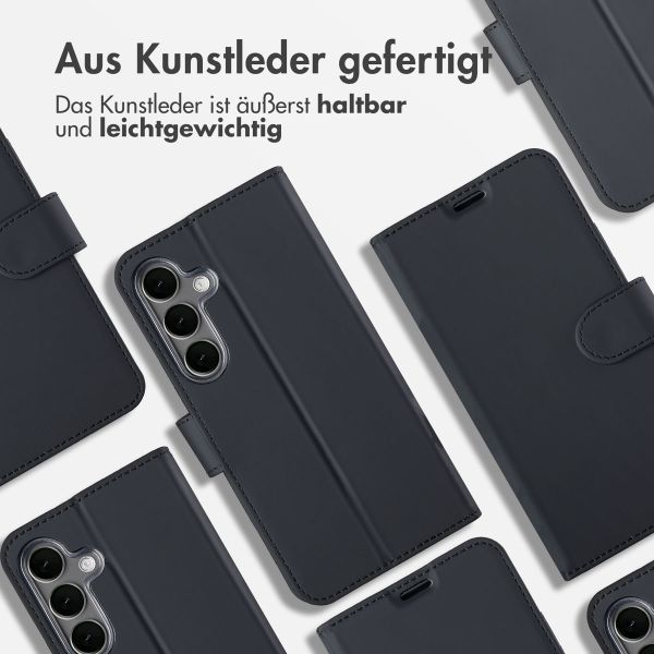 Accezz Wallet TPU Klapphülle Samsung Galaxy S25 - Schwarz