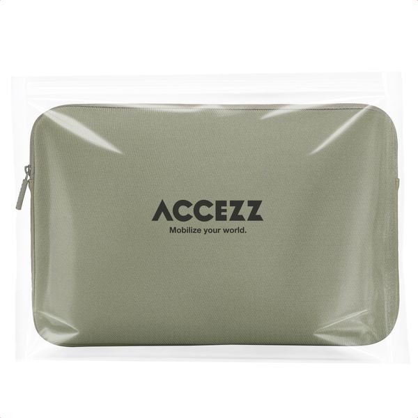 Accezz Laptop Hülle 15-16 Zoll - Laptop Sleeve - Dunkelgrün
