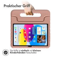 Accezz SchutzHülle mit Handgriff kindersicher Apple iPad 11 (2025) 11 Zoll A16 / iPad 10 (2022) 10.9 Zoll - Dusty Pink