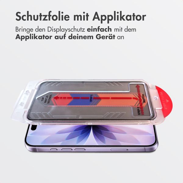 Accezz Sichtschutz-Schutzglas mit Applikator Apple iPhone 17