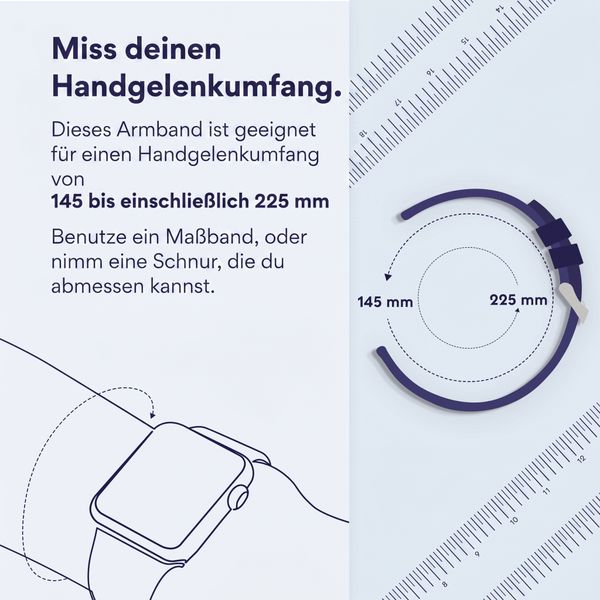 Accezz Steel Band für das  Samsung Galaxy Watch 4 / 5 / 6 / 7 / FE (20 mm) - Silber