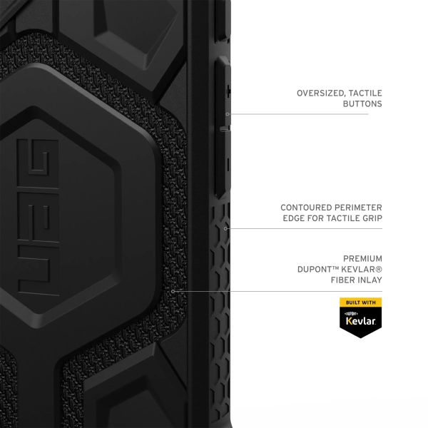 UAG Monarch Pro Backcover Apple iPhone 16 Plus - Kevlar Black