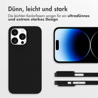 Accezz MagSafe Kevlar® Hülle Apple iPhone 14 Pro - Schwarz