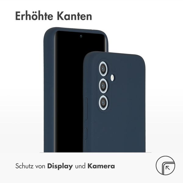 Accezz Liquid Silikoncase Samsung Galaxy A54 (5G) - Dunkelblau