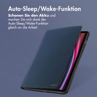 Accezz Classic Klapphülle Samsung Galaxy Tab S10 Plus / Tab S9 FE Plus / Tab S9 Plus - Dunkelblau