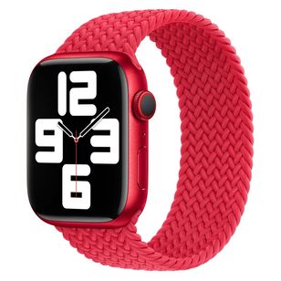 Apple Geflochtenes Solo Loop für  Apple Watch | 38/40/41/42 mm - Größe 7 - (Product) Red