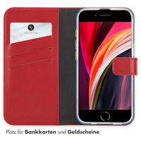 Selencia Echtleder Klapphülle Apple iPhone 17e / 16e - Rot