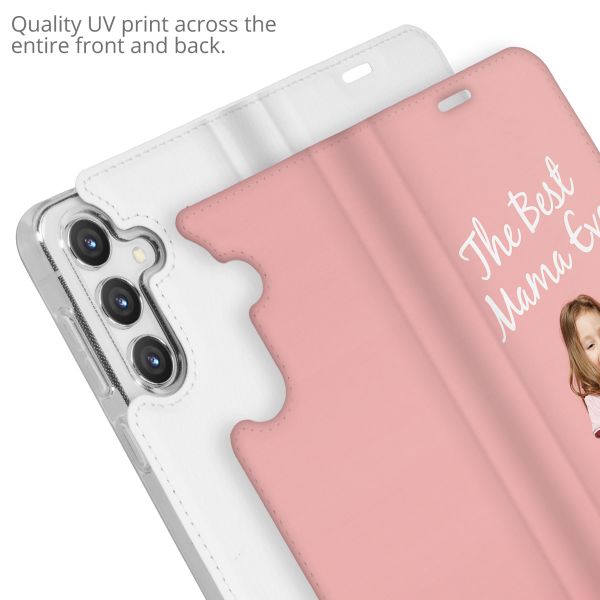 Gestalte deine eigene Compact Gel Klapphülle Samsung Galaxy S24 Plus - Weiß