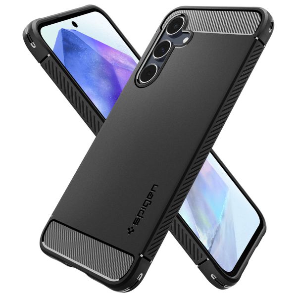 Spigen Rugged Armor Case Samsung Galaxy A55 - Matte Black