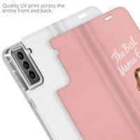 Gestalte deine eigene Compact Gel Klapphülle Samsung Galaxy S21 - Weiß