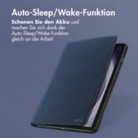 Accezz Classic Klapphülle Samsung Galaxy Tab A9 Plus - Dunkelblau