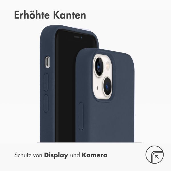 Accezz Liquid Silikoncase mit MagSafe Apple iPhone 13 Mini - Dunkelblau