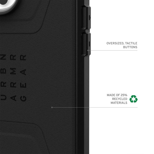 UAG Civilian Backcover MagSafe Apple iPhone 16 Pro Max - Schwarz