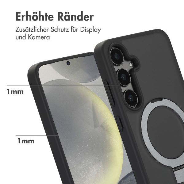 Accezz Ring Stand Backcover mit MagSafe Samsung Galaxy S24 Plus - Schwarz