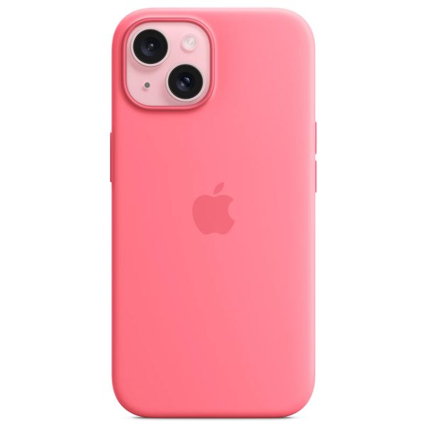 Apple Silikon-Case MagSafe Apple iPhone 15 - Rosa