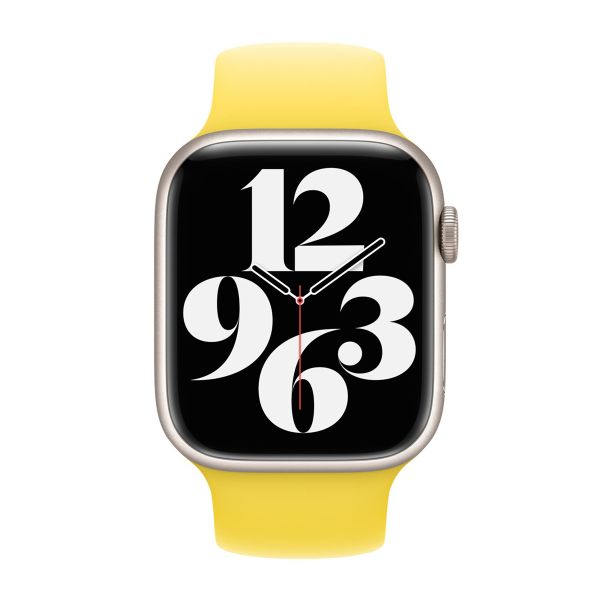 Apple Silikon Solo Loop für  Apple Watch | 38/40/41/42 mm - Größe 6 - Canary Yellow