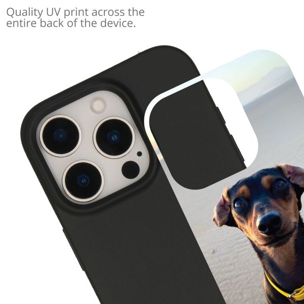 Gestalte deine eigene Apple iPhone 16 Pro Gel Hülle - Schwarz