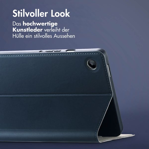 Accezz Classic Klapphülle Samsung Galaxy Tab A9 8.7 Zoll - Dunkelblau