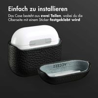 Accezz Echtleder Case Apple AirPods 5 / 4 - Schwarz