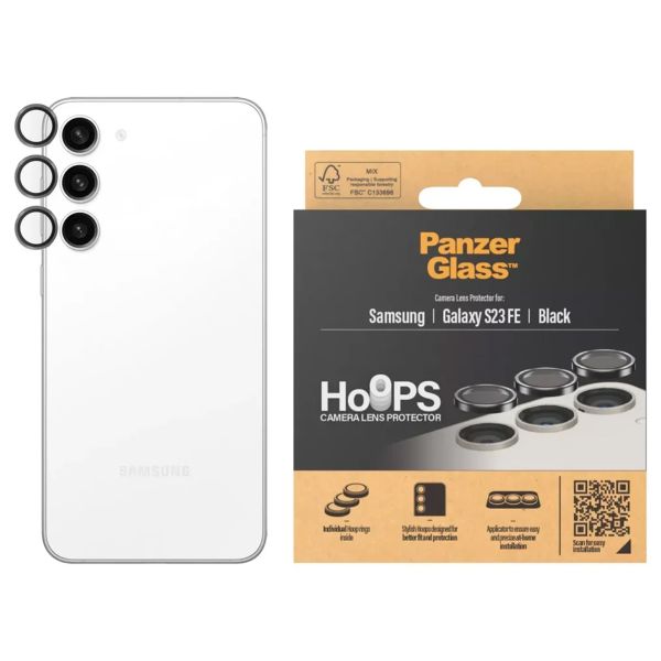 PanzerGlass Hoops Optic Rings Kameraschutz Samsung Galaxy S23 FE - Transparent