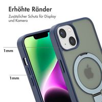 Accezz Ring Stand Backcover mit MagSafe Apple iPhone 14 - Blau