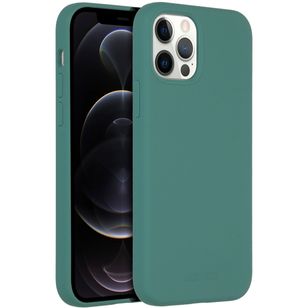 Accezz Liquid Silikoncase mit MagSafe Apple iPhone 12 (Pro) - Dunkelgrün
