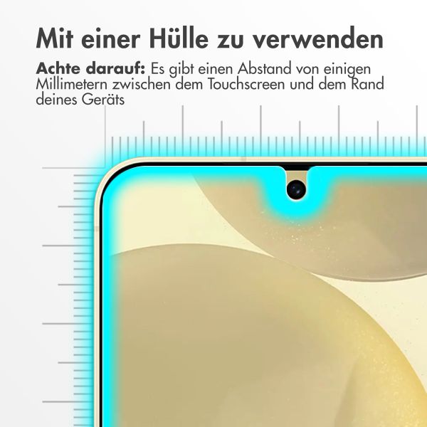 Accezz Displayschutz 2er-pack aus gehärtetem Glas Samsung Galaxy S24 Plus / S25 Plus