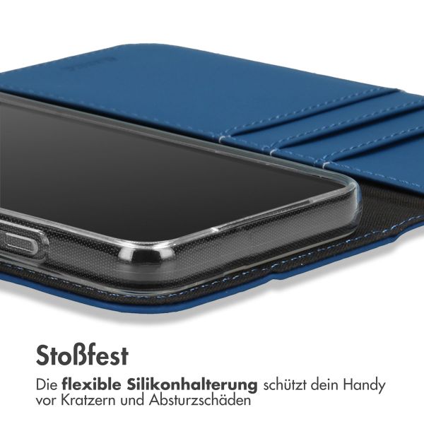 Accezz Wallet TPU Klapphülle Apple iPhone 13 Pro - Dunkelblau