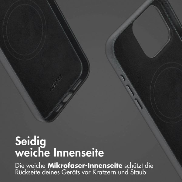 Accezz 2-in-1 Klapphülle aus Leder mit MagSafe Apple iPhone 15 Pro Max - Onyx Black