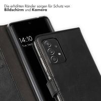 Selencia Echtleder Klapphülle Samsung Galaxy A52(s) (5G/4G) - Schwarz