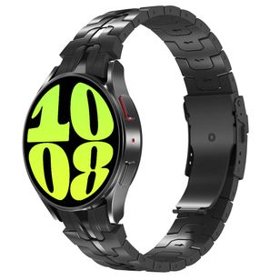 Accezz Steel Band für das  Samsung Galaxy Watch 4 / 5 / 6 / 7 / FE (20 mm) - Schwarz