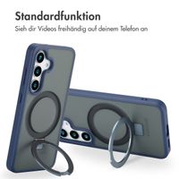 Accezz Ring Stand Backcover mit MagSafe Samsung Galaxy S25 Plus - Blau