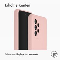 Accezz Liquid Silikoncase Samsung Galaxy A53 - Rosa