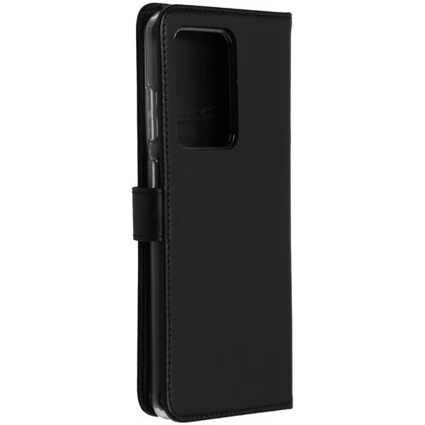 Selencia Echtleder Klapphülle Samsung Galaxy S20 Ultra - Schwarz