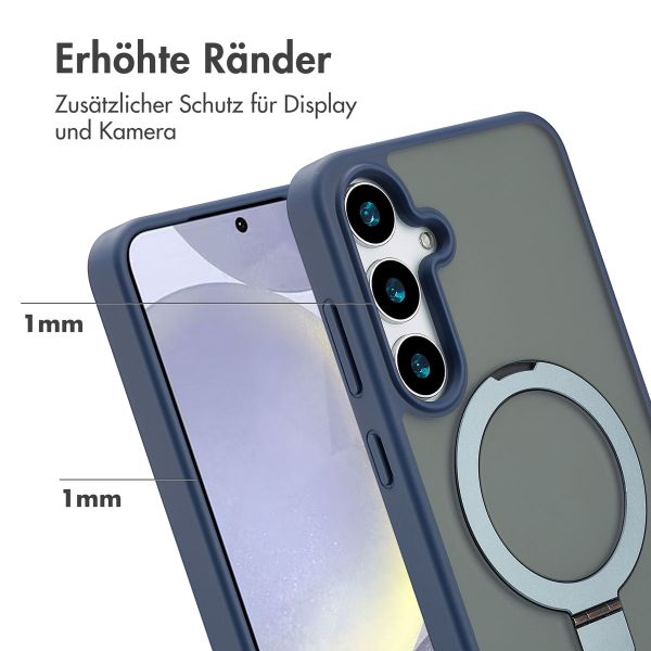 Accezz Ring Stand Backcover mit MagSafe Samsung Galaxy S24 Plus - Blau