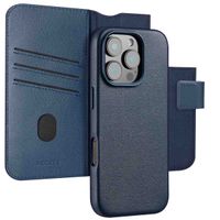 Accezz 2-in-1 Klapphülle aus Leder mit MagSafe Apple iPhone 16 Pro Max - Nightfall Blue